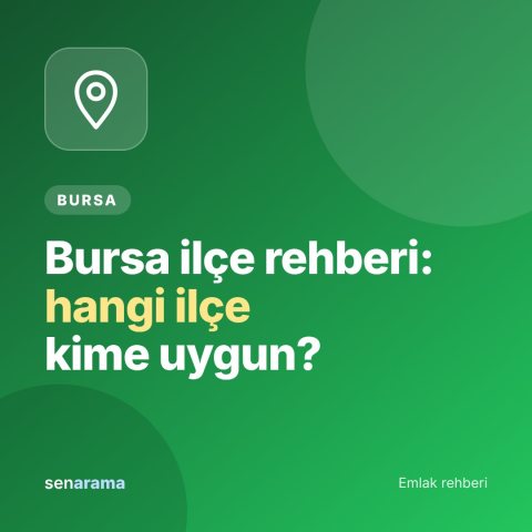 Bursa İlçe Rehberi: Ev Ararken Hangi İlçe Kime Uygun?